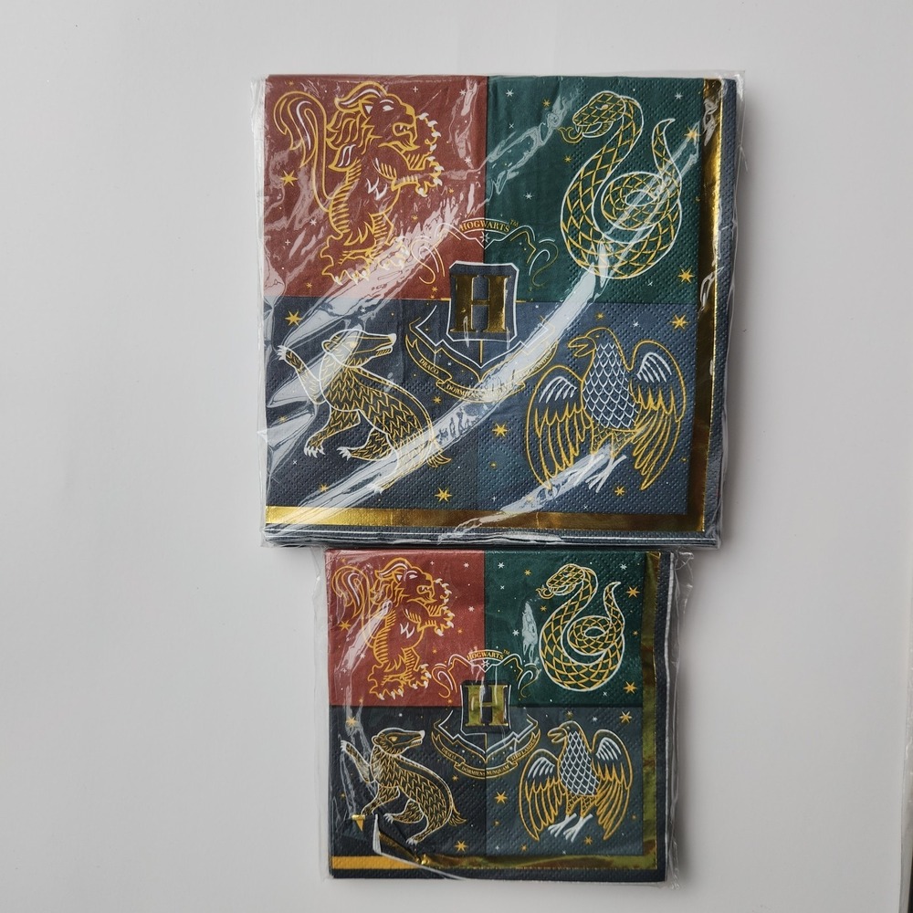 Harry Potter Party Lot Napkins & Tattoos Halloween Birthday Supplies Decorations